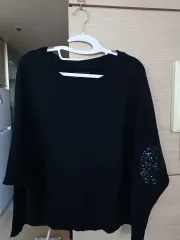 ZADIG&VOLTAIRE ザディグ・エ・ヴォルテール ブラック スパンコール パッチ ニットのサムネイル