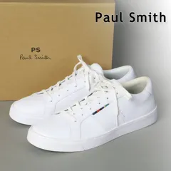 新品 Paul Smith ポールスミス "Alex" レザースニーカー L ホワイト スニーカー L  # 488のサムネイル