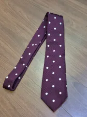 ユナイテッドアロー 딥PURPLE ドット グレナジン ネックタイのサムネイル