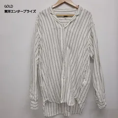 ゴールド 東洋エンタープライズ 麻100 ストライプ アトリエシャツ GL28050 メンズ L ISItems【USED】【古着】【中古】50159676のサムネイル