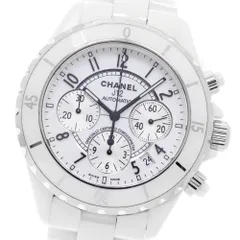 シャネル CHANEL H1007 J12 白セラミック デイト クロノグラフ 自動巻き メンズ _958622のサムネイル