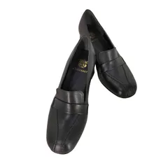 ショセ CHAUSSER カーフレザー ヒール ローファー パンプス レディース JPN：22.5 のサムネイル