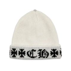 Chrome Hearts クロムハーツ ビッグ ダディ カシミヤ ビーニー 白