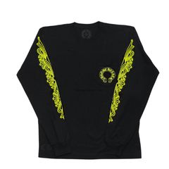 新品 CHROME HEARTS ネオンイエロー ロングスリーブ Tシャツ XL - メルカリ