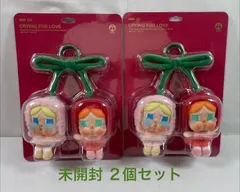 A3262・CRY BABY さくらんぼ 未開封 POP MART 2点