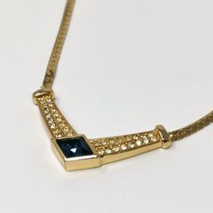 極美品❁︎ 大ぶり クリスチャンディオール ネックレス ストーン 