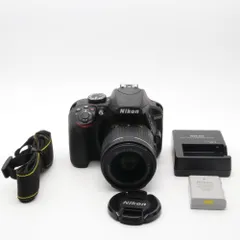 【シャッター回数：6400回】Nikon D3400 AF-P 18-55 VR レンズキット ブラック 〔Nikon F マウント〕のサムネイル