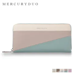 マーキュリーデュオ MERCURYDUO 財布 長財布 レディース ラウンドファスナー TRICO COLOR LONG WALLET MER-90140Wのサムネイル