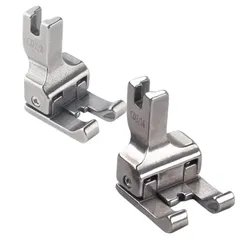 mamota 工業用ミシン 押え金 押さえ金具 アタッチメント 両段付き 1mm 2mm 3mm 5mm ステンレス 実用縫い ２サイズセット (3mmと5mm) [3mmと5mm]のサムネイル
