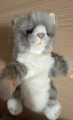 Ty グレー猫 ぬいぐるみ 長毛 バディーズ - メルカリ