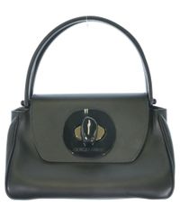 GIORGIO ARMANI】 トートバッグクロコ型押し カーフスキン ブルー 
