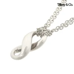 超美品 ティファニー TIFFANY&Co. 現行 インフィニティ ダブルチェーン ネックレス SV2925 シルバー 定価60500円