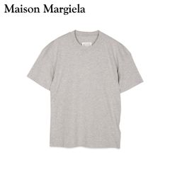 美品】メゾンマルジェラ 反転ロゴ刺繍Tシャツ リバースロゴT 48 4