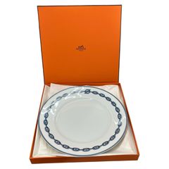 未使用品 エルメス HERMES リズム ディナープレート ブルー 皿 大皿
