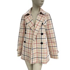 186005 現状品 COACH コーチ トレンチコート チェック柄 ダブル 