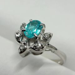 パライバトルマリン 指輪 0.237ct ダイヤ0.51ct 11.5号 - メルカリ