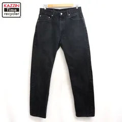00s Levi's 505 ブラック デニムパンツ メンズ Lサイズ相当