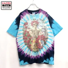 90s USA製 vintage グレイトフルデッド Grateful Dead LIQUID BLUE タイダイ柄 バンドＴシャツ メンズ 表記XLサイズ