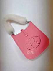 HERMES エヴリン TPM ローズアザレ ショルダーバッグ ピンク ミニ 