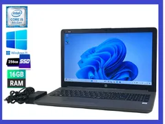 ★HP Notebook 250 G7 高性能CPU i5-8265U(第8世代) SSD256GB NVMe/メモリ16GB/解像度 1920×1080/グラフィックIntel UHD/無線LAN/30日間返品保証のサムネイル