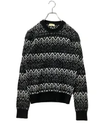 サンローラン 長袖ニット 光沢 ジグザグデザイン セーター 18AW 529734 メンズ SIZE S SAINT LAURENTのサムネイル