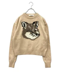 メゾンキツネ 長袖ニット ビッグフォックスヘッド プルオーバー hw00519kt1016 レディース SIZE XS MAISON KITSUNEのサムネイル