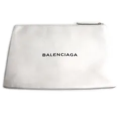 BALENCIAGA バレンシアガ ショッピング クリップM クラッチバッグ ホワイト 485110 メンズ 中古のサムネイル