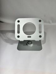 ノートパソコンスタンド 360°回転台座付き アルミ製 折りたたみ式 無段階角度調整 PCスタンド シルバー タブレット対応 ST-0005_WLJ
