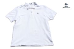 Munsingwear Used Short-Sleeve Polo Shirt, Women's Golf Wear, Size Y-0S 03, M, White, Cotton, Made in Japan