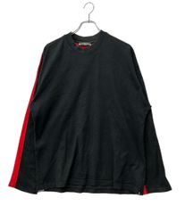 美品】DIESEL T-REDROXT サイドライン ロンTシャツ 黒×赤 S - メルカリ