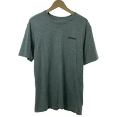【中古】　patagonia　Tシャツ　半袖　トップス　ロゴT　ブランドロゴ　両面プリント　USA製　アウトドア　古着　/1150