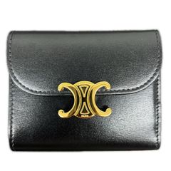 ♡超極美品♡セリーヌ 三つ折り財布 トリオンフ グリッター フラップ 