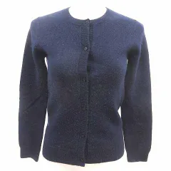 ジャカディ Jacadi カーディガン ニット 長袖 ウール 152cm 紺 ネイビー /YK