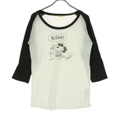 BEAMS ビームス ピーナッツ PEANUTS コラボ キャラクター 長袖 Tシャツ F ホワイト ロンT レディース 古着のサムネイル