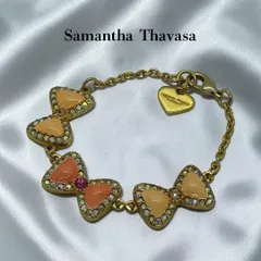 Samantha Thavasa サマンサタバサ ブレスレット リボン ハート ゴールドのサムネイル