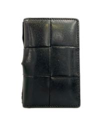 BOTTEGA VENETA 二つ折り財布 マキシイントレチャート ブラック - メルカリ