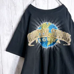【最高モデル】00s Vintage 古着 Universal Studios ユニバーサルスタジオ フロリダ ネイビー 半袖Tシャツ #8431