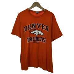 【中古】　TEAM APPAREL　Tシャツ　半袖　トップス　クルーネック　プリント　フットボール　デンバー・ブロンコス　オーバーサイズ　古着　/7031