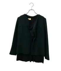 マルニ ノーカラージャケット 長袖 レイヤード風インナー 11CAMAK36000TW420-Y0473 レディース SIZE 38 (S) MARNIのサムネイル