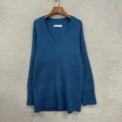 ザラ ZARA Vネック ロング ニット S D02310
