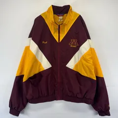 古着 90's/90年代 チャンピオン Champion ジャケット フルジップ ナイロン ワッペン マルチカラー  カレッジ ロゴ刺繍  メンズ