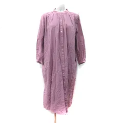 アーバンリサーチ サニーレーベル URBAN RESEARCH Sonny Label シャツワンピース ロング バンドカラー 長袖 F ピンク /YI