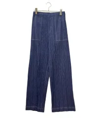 PLEATS PLEASE デニム風パンツ 2026年最新】pleats please cotton denimの人気アイテム - メルカリ