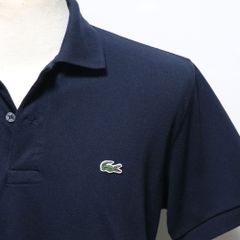 05M992◯ LACOSTE ティップライン 鹿の子 半袖ポロシャツ 春夏 M 