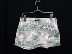 メゾン スコッチ MAISON SCOTCH パンツ ショート 総柄 ロールアップ チャーム 25 白 緑 ホワイト グリーンのサムネイル