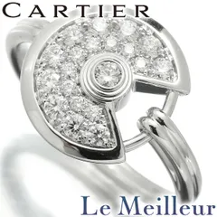 【新品仕上済】 Cartier アミュレット ドゥ カルティエ ダイヤモンド ホワイトゴールド K18WG リング 8.5号 レディース 返品OKのサムネイル
