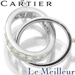【新品仕上済】 Cartier ラブ ダイヤモンド ホワイトゴールド K18WG ネックレス セミパヴェ 42.0cm レディース 返品OK