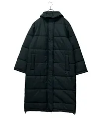 バーバリーズ 中綿ロングコート 内側ノバチェック フロントジップ マジックテープ フード付き レディース SIZE 9AR (M) Burberrys