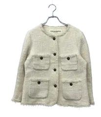 シンゾーン ノーカラージャケット ツイード シルク混 15SMSJK11 レディース SIZE 38 (S) SHINZONEのサムネイル