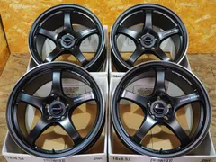 ★5本スポーク★18インチ8.5J+38/9.5J+35 5H114.3 新品 人気 軽量 クロススピード ハイパーエディション CR5 ブラック 前後違い ホイール1台分 ES GS IS RC スープラ GRカローラ ヤリス RX-7 シルビア GTR Zのサムネイル